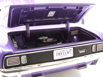 Plymouth 383 Cuda 1971 lila weiß Modellauto 1:18 Acme