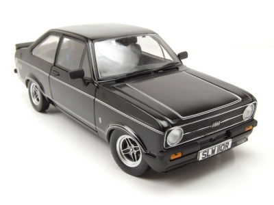 Ford Escort MK2 RS Mexiko RHD 1976 schwarz Modellauto 1:18 Sun Star