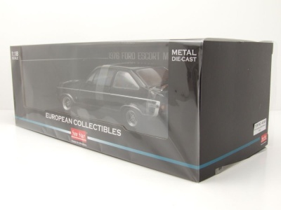 Ford Escort MK2 RS Mexiko RHD 1976 schwarz Modellauto 1:18 Sun Star