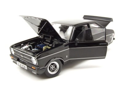 Ford Escort MK2 RS Mexiko RHD 1976 schwarz Modellauto 1:18 Sun Star