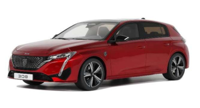Peugeot 308 GTI 2022 rot Modellauto 1:18 Ottomobile