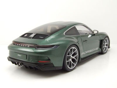 Porsche 911 S/T 2023 dunkelgrün metallic Modellauto 1:12 Norev