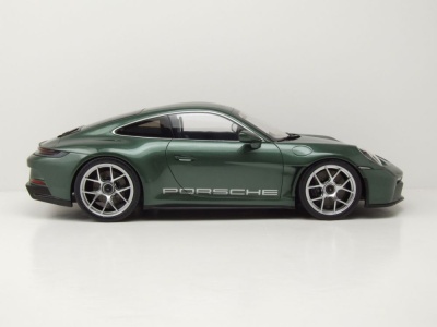 Porsche 911 S/T 2023 dunkelgrün metallic Modellauto 1:12 Norev