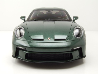 Porsche 911 S/T 2023 dunkelgrün metallic Modellauto 1:12 Norev
