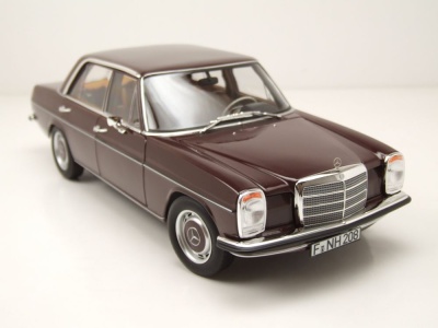 Mercedes 200 /8 Strichachter W115 1968 dunkelrotbraun Modellauto 1:18 Norev