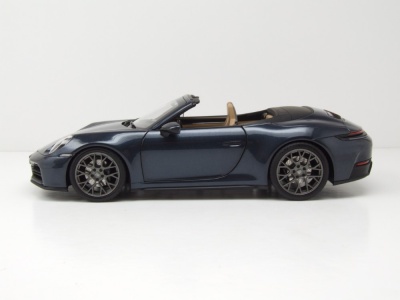 Porsche 911 Carrera Cabrio 2025 dunkelblau metallic Modellauto 1:18 Norev