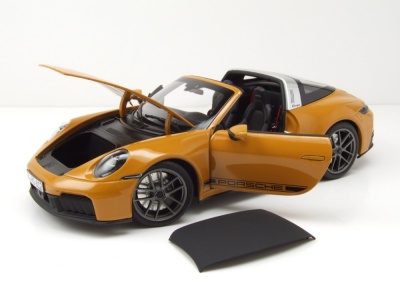 Porsche 911 Targa 4 GTS 2025 gelb Modellauto 1:18 Norev