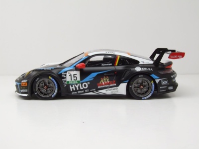 Porsche 911 GT3 Cup #15 Oschersleben 2024 weiß Stiak Modellauto 1:18 ixo models