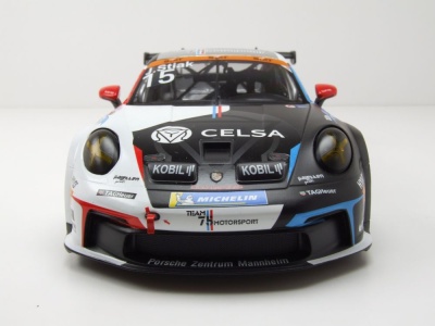 Porsche 911 GT3 Cup #15 Oschersleben 2024 weiß Stiak Modellauto 1:18 ixo models