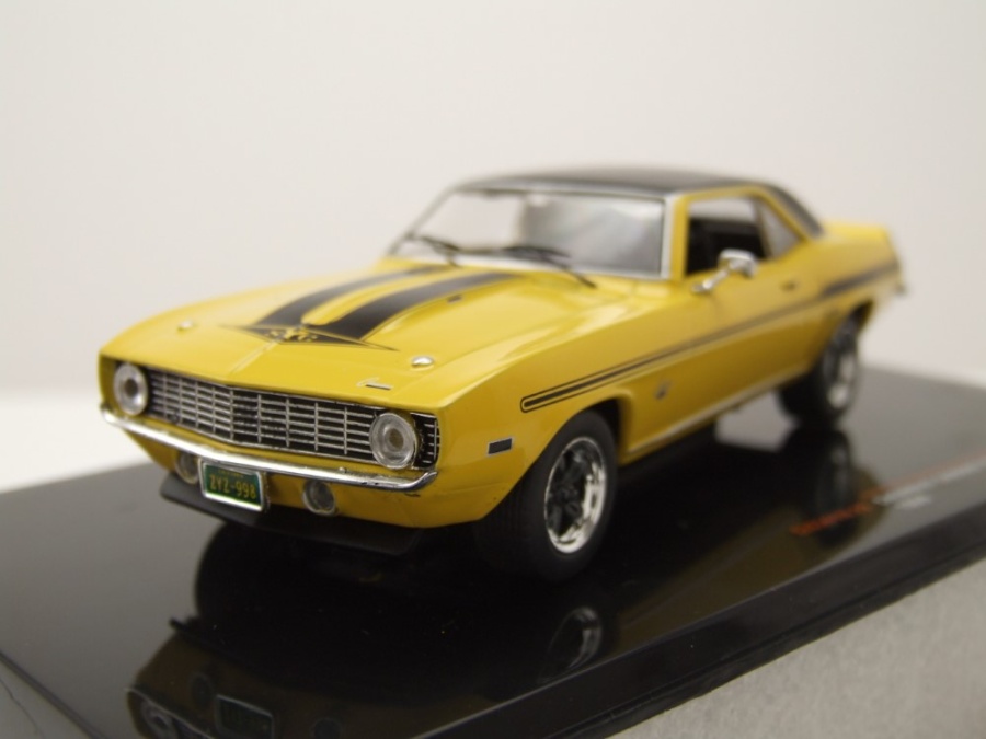 Chevrolet Camaro Yenko SYC 1969 gelb schwarz Modellauto 1:43 ixo models