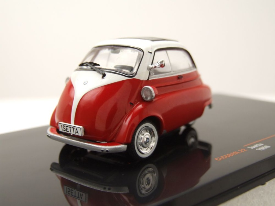 BMW Isetta 1959 rot weiß Modellauto 1:43 ixo models