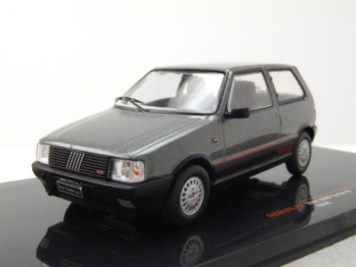 Fiat Uno Turbo i.e 1984 grau metallic Modellauto 1:43 ixo...