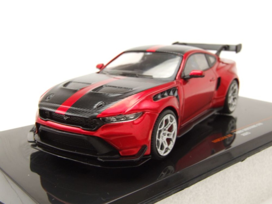 Ford Mustang GTD 2025 dunkelrot Modellauto 1:43 ixo models