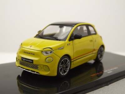Fiat 500e Abarth 2024 gelb Modellauto 1:43 ixo models