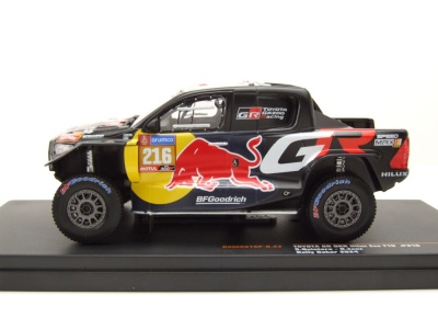 Toyota GR DKR Hilux Evo T1U #216 Rallye Dakar 2024 schwarz Modellauto 1:43 ixo models