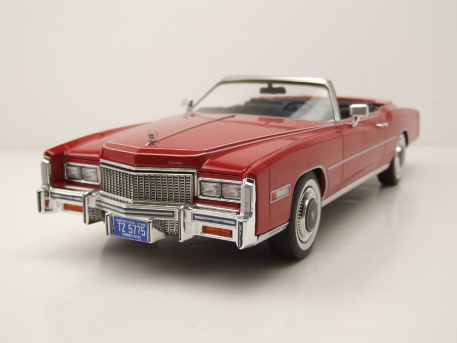 Cadillac Eldorado Convertible 1976 rot Modellauto 1:18 MCG