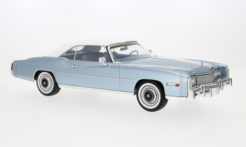Modellauto Cadillac Eldorado Convertible 1976 hellblau 1:18 MCG