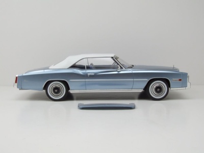 Cadillac Eldorado Convertible 1976 hellblau metallic Modellauto 1:18 MCG