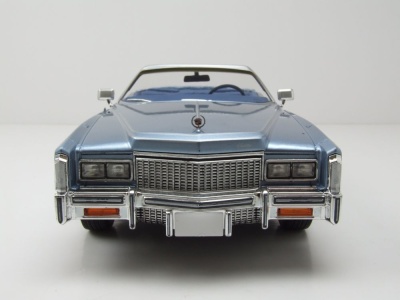 Cadillac Eldorado Convertible 1976 hellblau metallic Modellauto 1:18 MCG