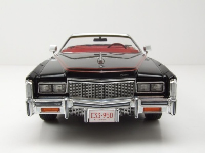 Cadillac Eldorado Convertible 1976 schwarz Modellauto 1:18 MCG