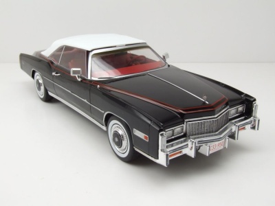 Cadillac Eldorado Convertible 1976 schwarz Modellauto 1:18 MCG
