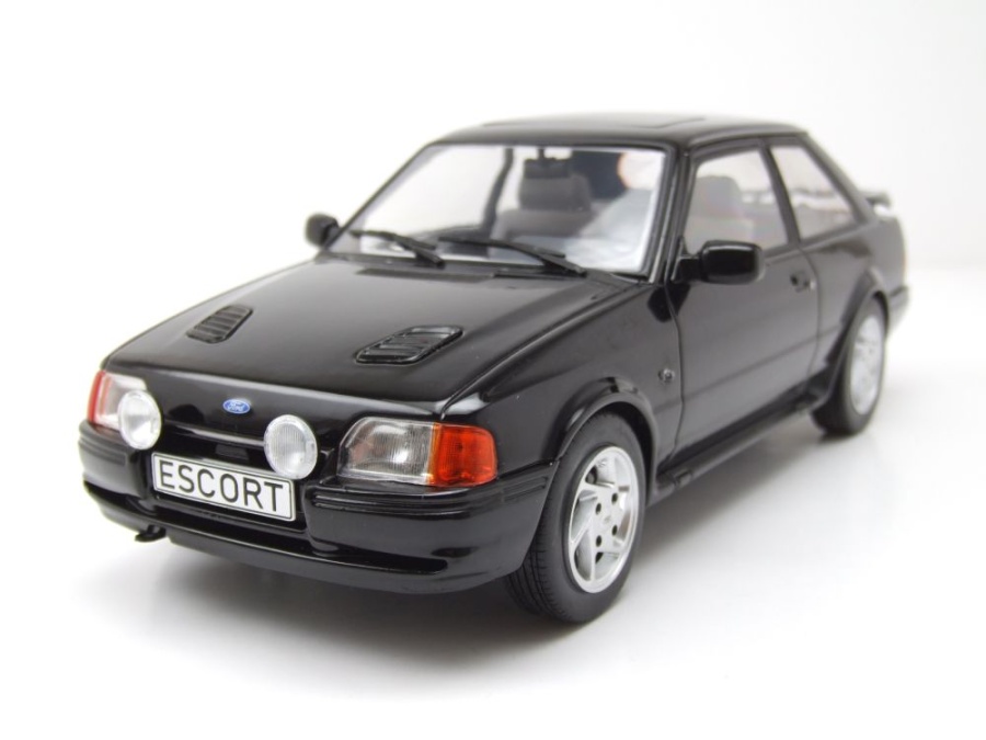 Ford Escort MK4 RS Turbo S2 1990 schwarz Modellauto 1:18 MCG