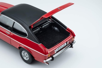 Ford Capri 2 Ghia 3.0 1974 rot schwarz Modellauto 1:18 Touring Modelcars