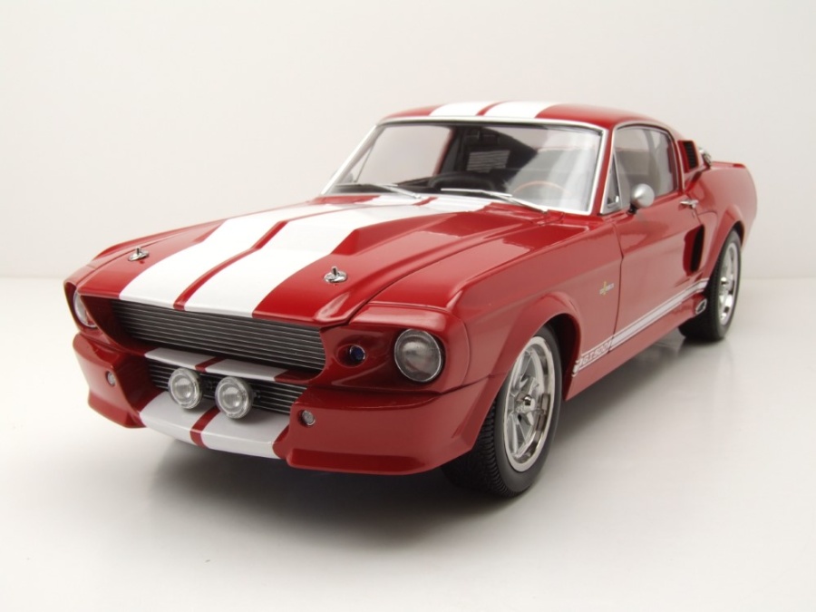 Ford Shelby Mustang GT500 1967 rot weiß Modellauto 1:12 KK Scale