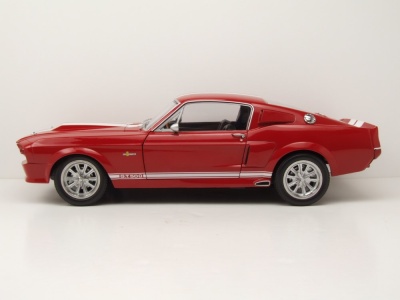 Ford Shelby Mustang GT500 1967 rot weiß Modellauto 1:12 KK Scale