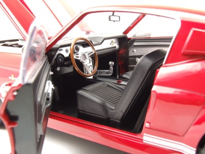 Ford Shelby Mustang GT500 1967 rot weiß Modellauto 1:12 KK Scale
