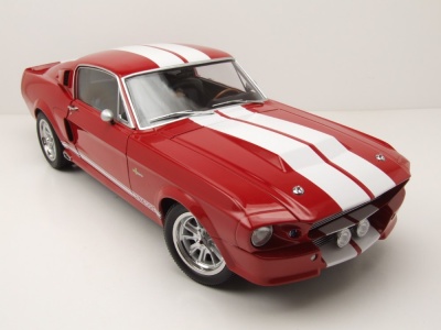 Ford Shelby Mustang GT500 1967 rot weiß Modellauto 1:12 KK Scale