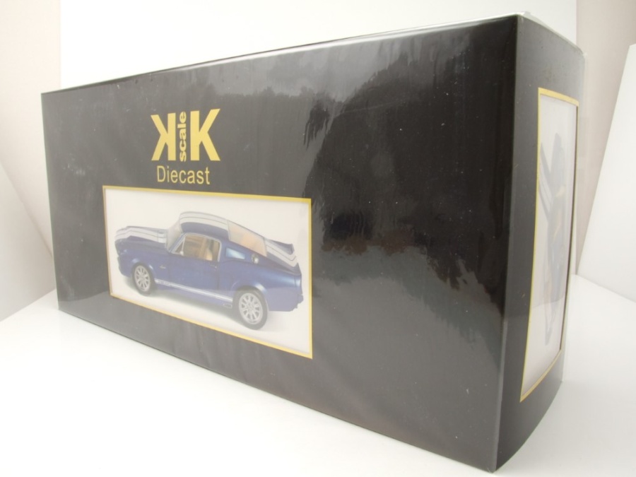 Maquette Ford Mustang Shelby GT500 1967 - Bleu - Échelle 1/12 - KK Scale Models