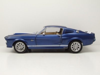 Ford Shelby Mustang GT500 1967 blau weiß Modellauto 1:12 KK Scale