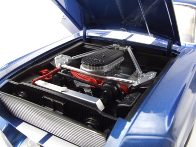 Ford Shelby Mustang GT500 1967 blau weiß Modellauto 1:12 KK Scale