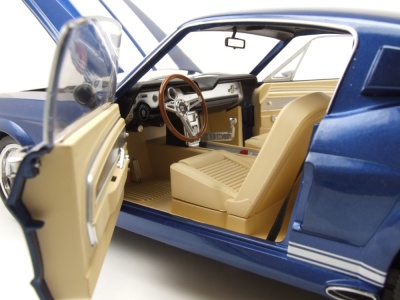 Ford Shelby Mustang GT500 1967 blau weiß Modellauto 1:12 KK Scale