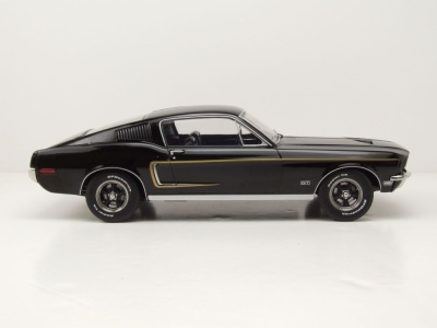 Ford Mustang GT Fastback 1968 schwarz Modellauto 1:18 KK Scale