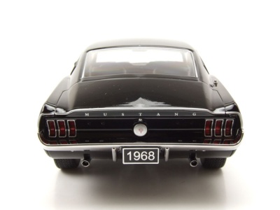 Ford Mustang GT Fastback 1968 schwarz Modellauto 1:18 KK Scale