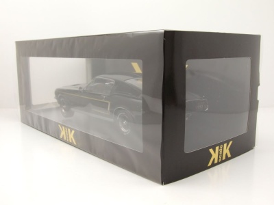 Ford Mustang GT Fastback 1968 schwarz Modellauto 1:18 KK Scale