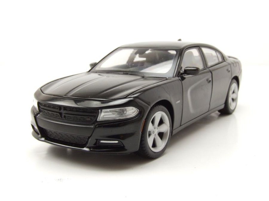 Dodge Charger R/T 2016 schwarz Modellauto 1:24 Welly