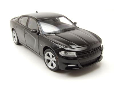 Dodge Charger R/T 2016 schwarz Modellauto 1:24 Welly
