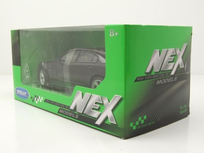 Dodge Charger R/T 2016 schwarz Modellauto 1:24 Welly