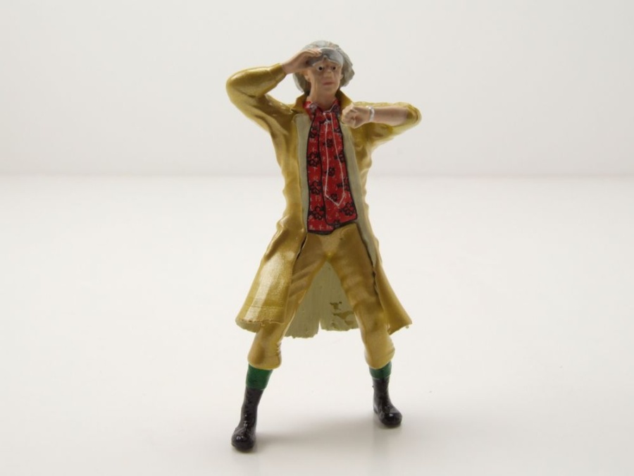 Figur Doc Brown Back To The Future Zurück in die Zukunft für 1:24 Modelle Triple9
