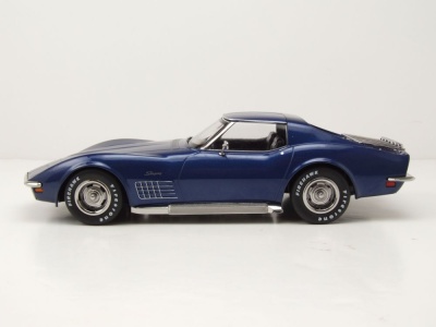 Chevrolet Corvette Stingray C3 1972 blau metallic Modellauto 1:18 KK Scale