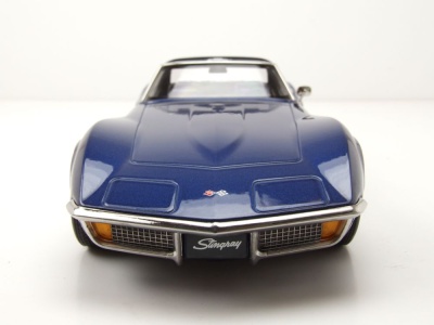 Chevrolet Corvette Stingray C3 1972 blau metallic Modellauto 1:18 KK Scale
