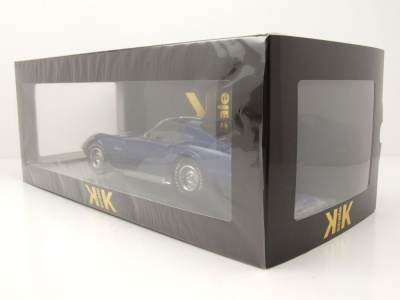 Chevrolet Corvette Stingray C3 1972 blau metallic Modellauto 1:18 KK Scale