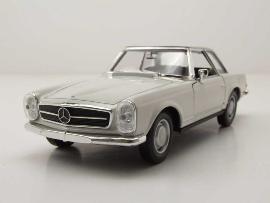 Mercedes 230 SL Pagode W113 weiß Modellauto 1:24 Welly