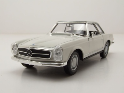Mercedes 230 SL Pagode W113 weiß Modellauto 1:24 Welly