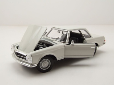 Mercedes 230 SL Pagode W113 weiß Modellauto 1:24 Welly
