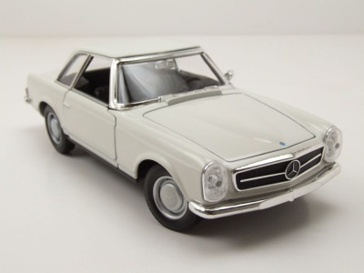 Mercedes 230 SL Pagode W113 weiß Modellauto 1:24 Welly