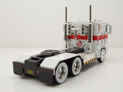 Optimus Prime Transformers Ghostbusters Ecto-1 weiß...